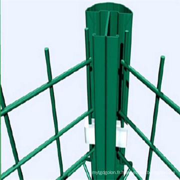 Clôture soudée de maille / PVC enduisant la barrière de recourbement